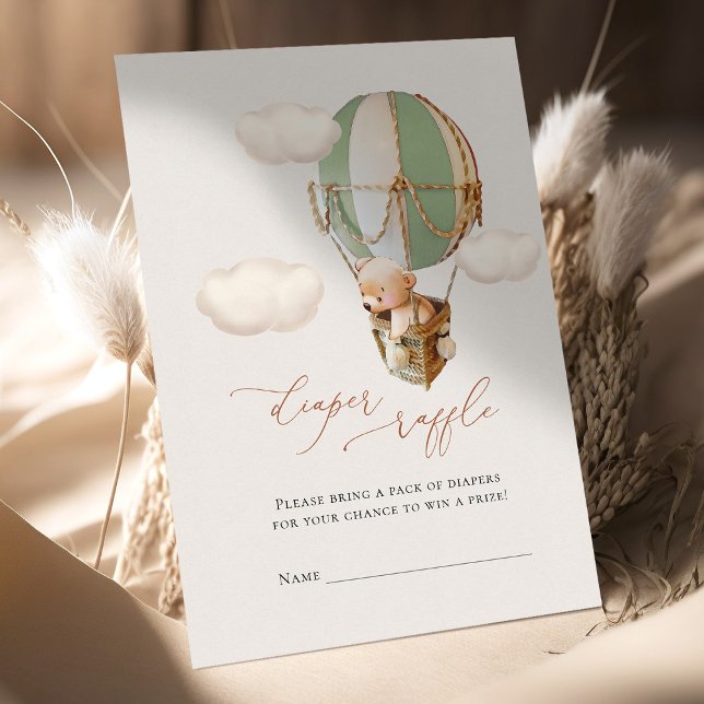 Bear Diaper Raffle Tickets Enclosure Card (Creator Uploaded)