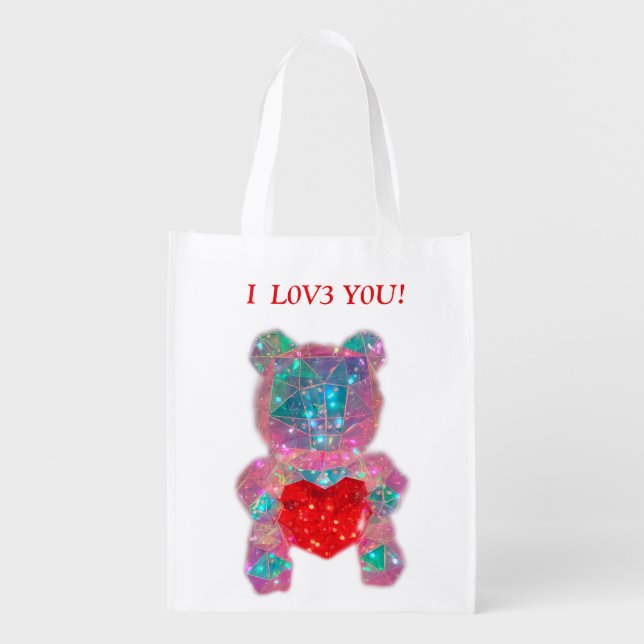 Bear Disen Reusable Shopping Bag (Front)