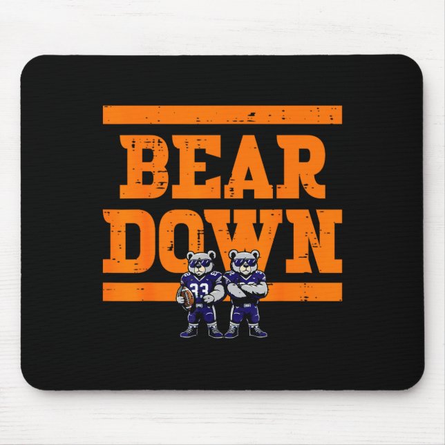 Bear Down Women Kids Boys Girls Youth Teen Men  Mouse Pad (Front)