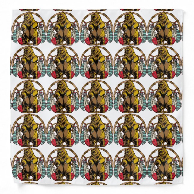 Bear Dream Catcher Bandana (Front)