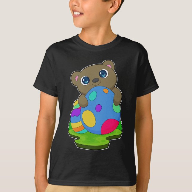 Bear Easter Easter eggs T-Shirt (Front)