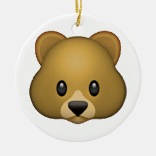 Bear - Emoji Ceramic Ornament