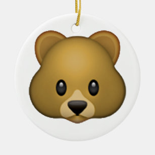 Bear - Emoji Ceramic Ornament