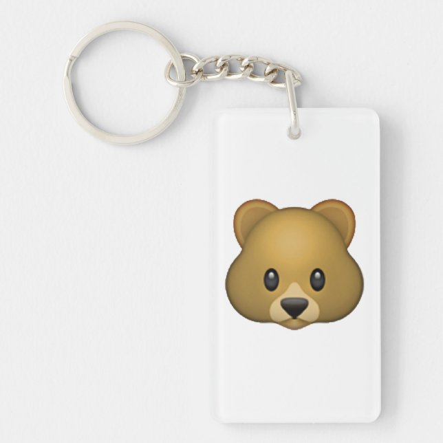Bear - Emoji Keychain (Front)