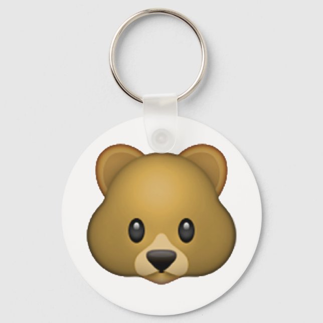 Bear - Emoji Keychain (Front)