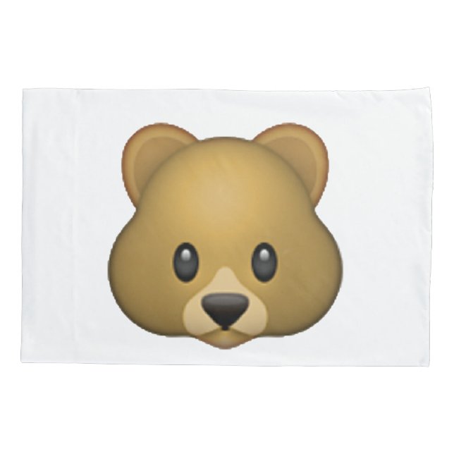 Bear - Emoji Pillow Case (Back)