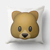 Bear 2024 emoji pillow