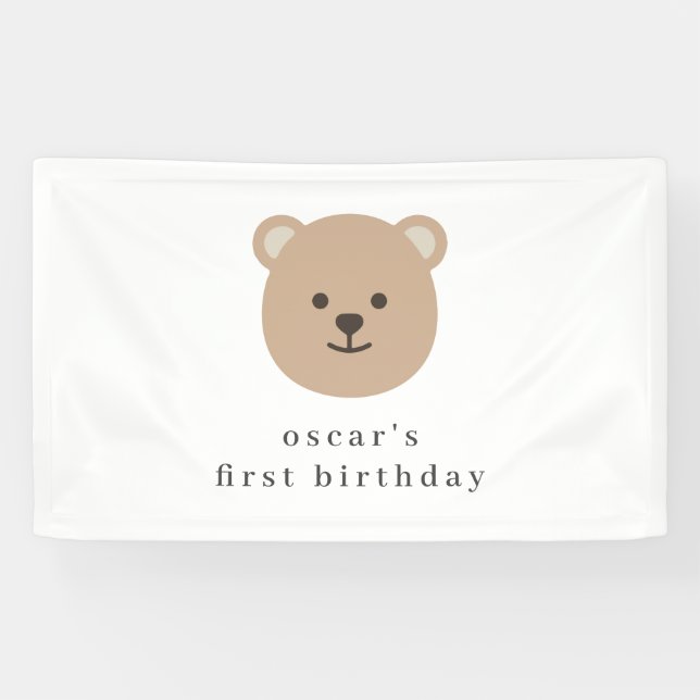 Bear Face Banner (Horizontal)