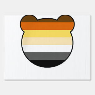Bear Face Chest Pocket - Gay Bear  Sign