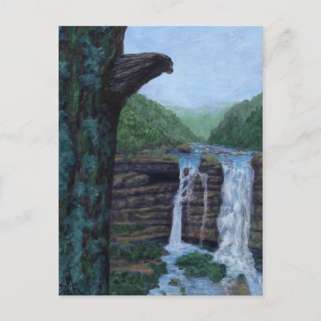 Bear Falls Painting Postcard (Front)