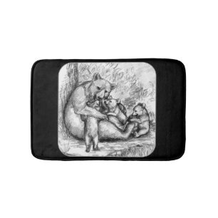Bear Family Bathroom Mat