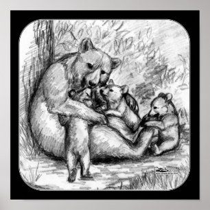 Bear Family Poster