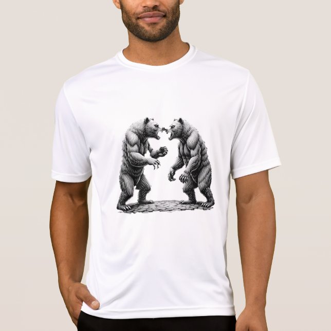bear fight T-Shirt (Front)