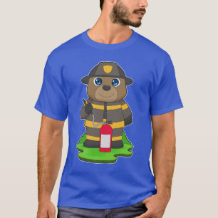 Bear Firefighter Fire extinguisher Fire department T-Shirt