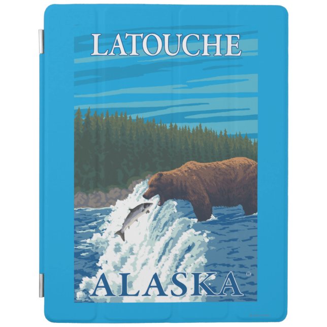 Bear Fishing in River - Latouche, Alaska iPad Smart Cover (Front)