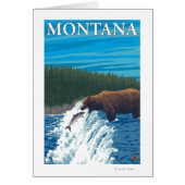 Bear Fishing in River - Montana (Front)