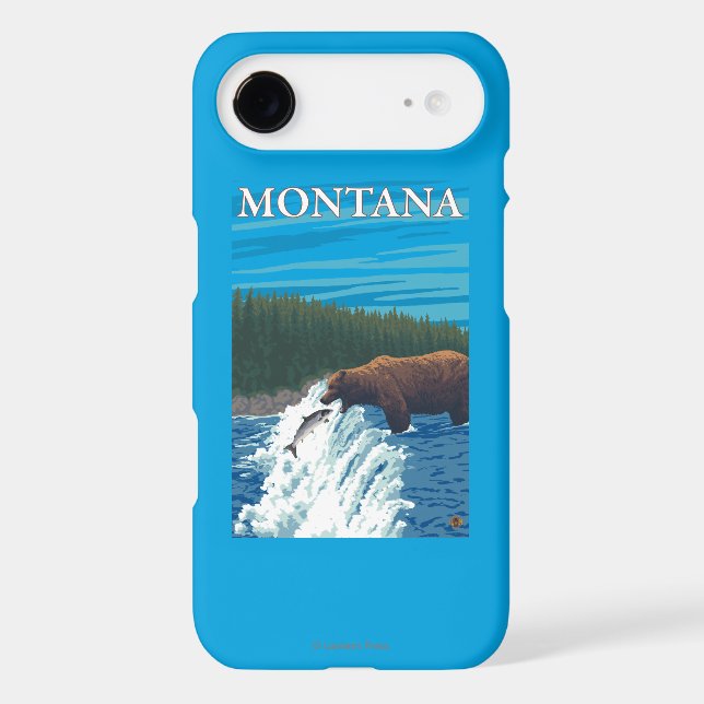 Bear Fishing in River - Montana Case-Mate iPhone Case (Back)