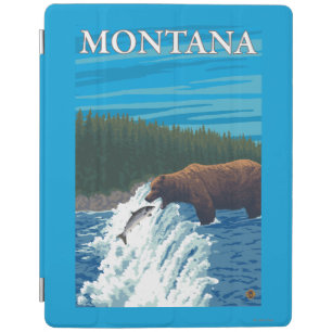 Bear Fishing in River - Montana iPad Smart Cover