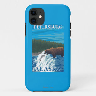 Bear Fishing in River - Petersburg, Alaska iPhone 11 Case