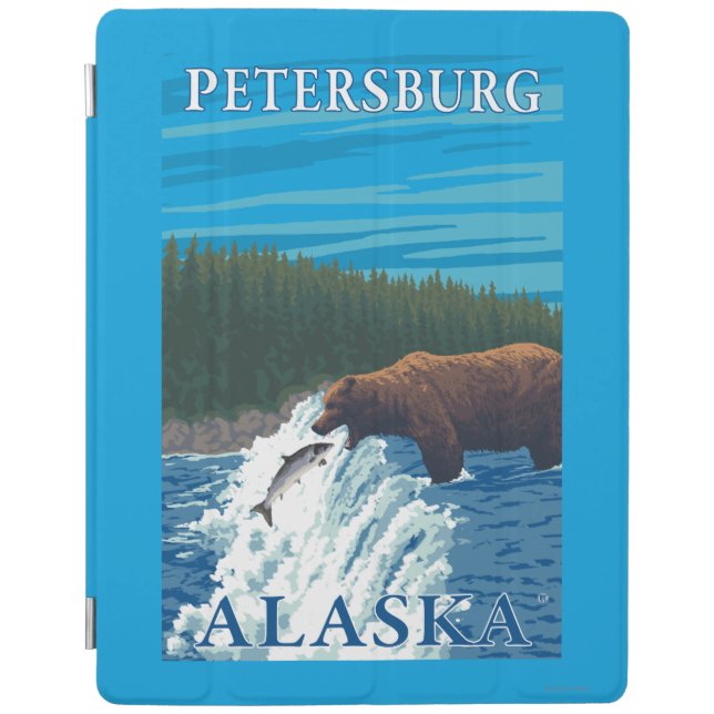Bear Fishing in River - Petersburg, Alaska iPad Smart Cover (Front)
