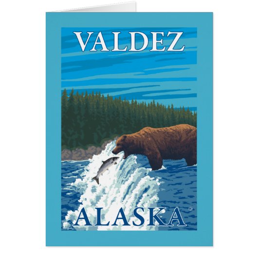 Bear Fishing in River - Valdez, Alaska (Front)