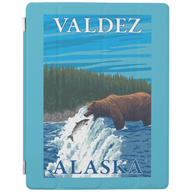Bear Fishing in River - Valdez, Alaska iPad Smart Cover (Front)