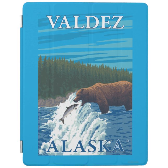 Bear Fishing in River - Valdez, Alaska iPad Smart Cover (Front)