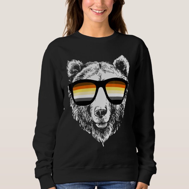 Bear Flag Gay Pride Lgbtq Sunglasses Sweatshirt (Front)