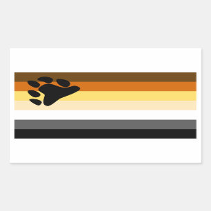 Bear Flag Rectangular Sticker
