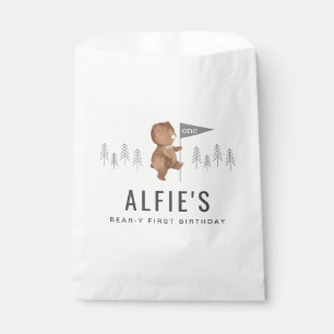 Bear Forest First Birthday Favor Bag