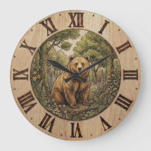 Bear Forest- Wall Clock
