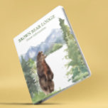 Bear Forest Woodland Cabin Guest Information  3 Ring Binder<br><div class="desc">This design was created through digital art. It may be personalized by clicking the customize button and change the background color, adding a name, initials or your favorite words. Contact me at colorflowcreations@gmail.com if you with to have this design on another product. See more of my creations or follow me...</div>