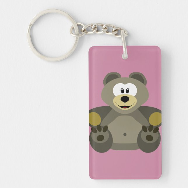 Bear front and back keychain (Front)