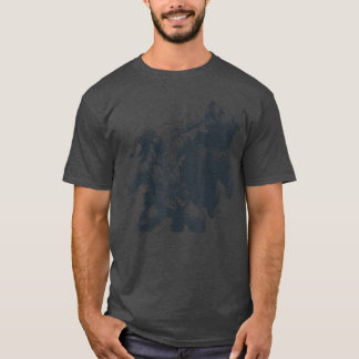 Bear Funny Man Punching Bear Retro Vintage Hunting T-Shirt