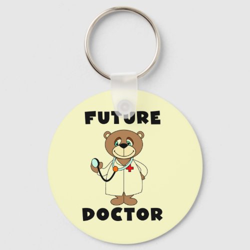 Bear Future Doctor Tshirts and Gifts Keychain