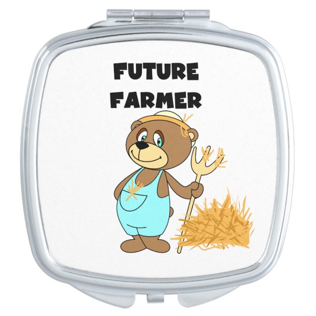 Bear Future Farmer Compact Mirror (Front)