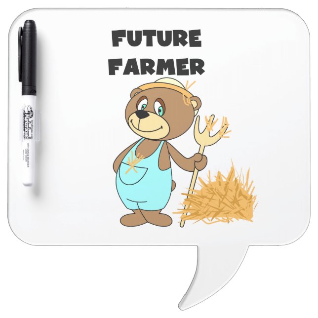 Bear Future Farmer Dry-Erase Board (Front)
