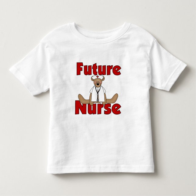 Bear Future Nurse Toddler T-shirt (Front)