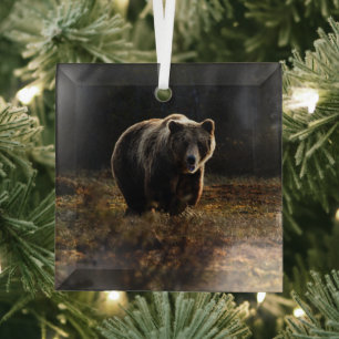 Bear Glass Ornament