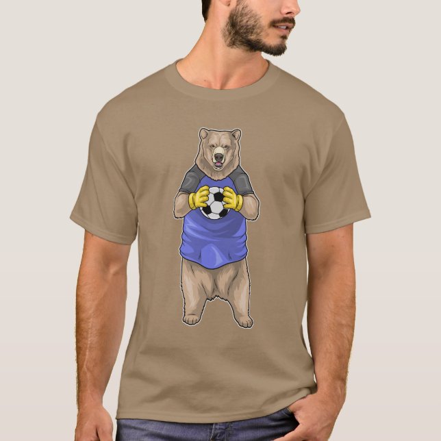 Bear Goalkeeper Soccer T-Shirt (Front)