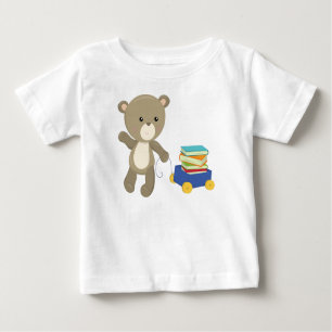 Bear Going To School, Brown Bear, Cute Bear, Books Baby T-Shirt