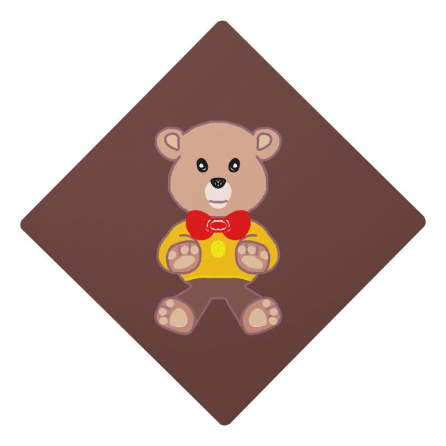 Bear Graduation Cap Topper (Front)