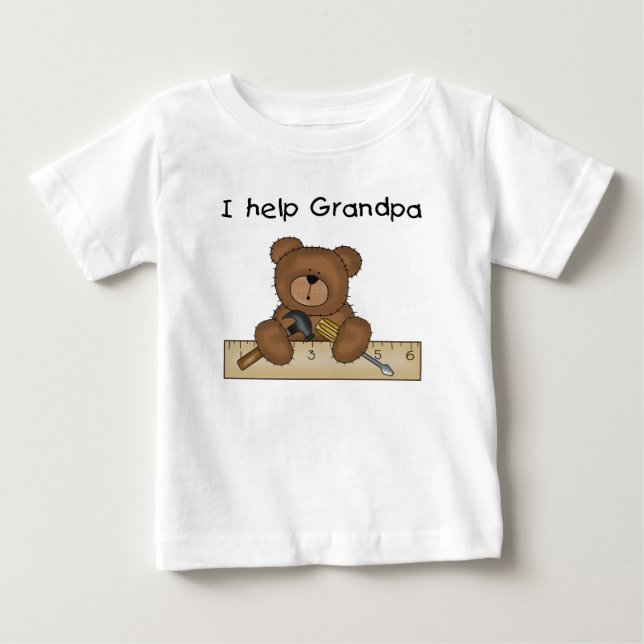 Bear Grandpa's Helper Tshirts and Gifts (Front)