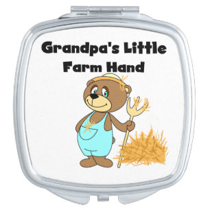 Bear Grandpa's Little Farm Hand Vanity Mirror