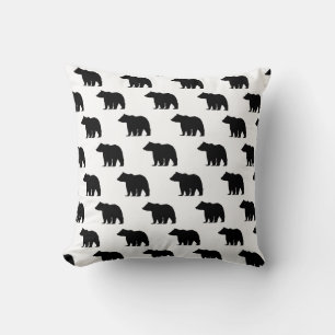 Bear Graphic Pattern Throw Pillow