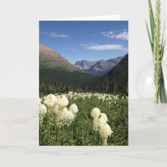 Bear Grass Glacier National Park Card (Front)