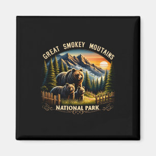 Bear Great Smokey Mountains National Park Black Be Magnet