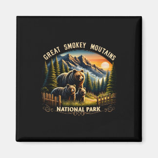 Bear Great Smokey Mountains National Park Black Be Magnet