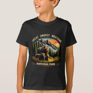 Bear Great Smokey Mountains National Park Black Be T-Shirt