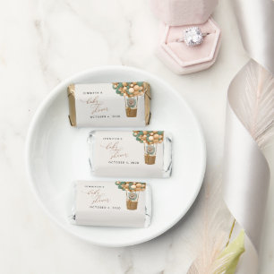 Bear, Green Balloons, Hot Air Balloon, Baby Shower Hershey's Miniatures